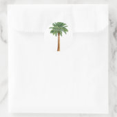 Wellcoda Palm Springs Sommerspass Urlaub Runder Aufkleber (Tasche)