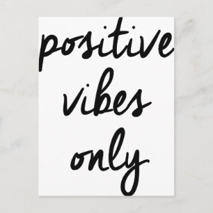 Wellcoda Positive Vibes Nur UK Positive Postkarte