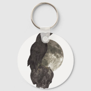 Wellcoda Schwarze Kruge auf Schädeldunkel Schlüsselanhänger