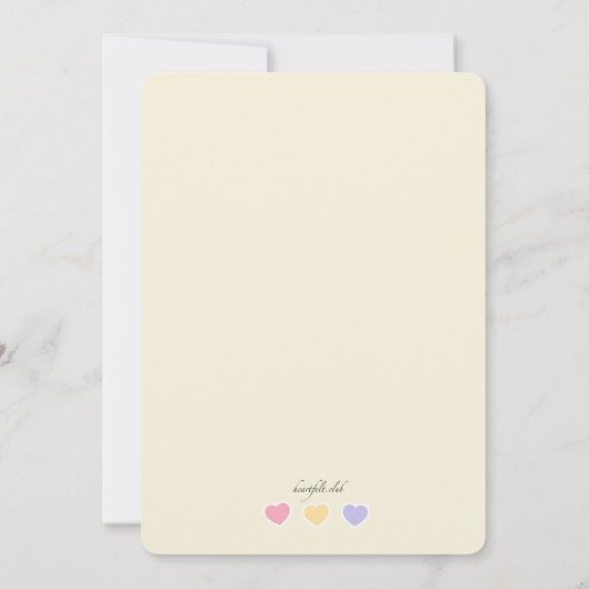 Wellcome Baby Sprinkle Dusche Einladung (Rückseite)