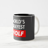 Wellds abest Wolf Zweifarbige Tasse (VorderseiteRechts)
