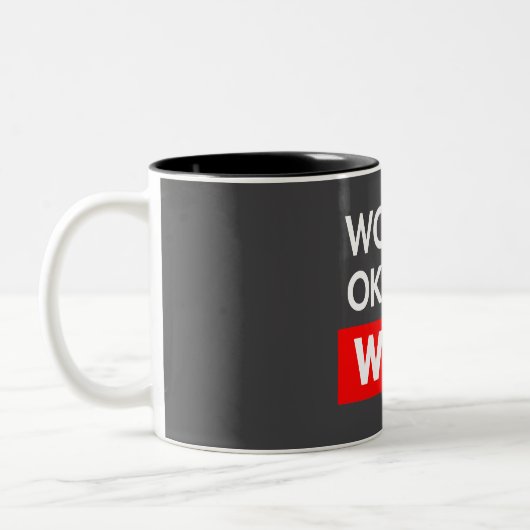 Wellds abest Wolf Zweifarbige Tasse (Links)