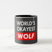 Wellds abest Wolf Zweifarbige Tasse (Mittel)