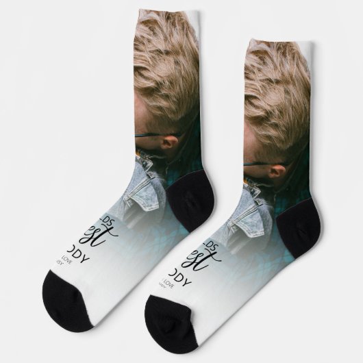 Wellds Best Daddy | FOTO Socken (Linkes Detail)