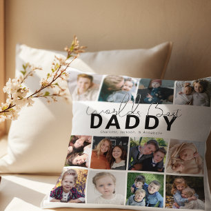 Wellds Best Daddy   FotoCollage Kissen