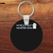 Wellds Best Hamster Mama Hamster Mama Sprichwort Schlüsselanhänger (Vorderseite)