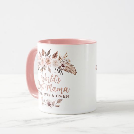 Wellds Best Mama Boho Tasse (Vorderseite Links)