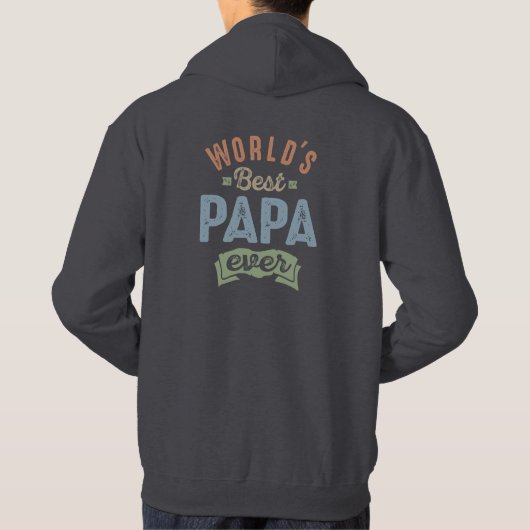 Wellds Best Papa Hoodie (Rückseite)