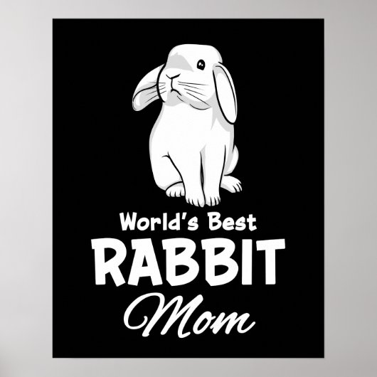 Wellds Best Rabbit Mama Bunny Mother Poster (Vorne)