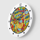 Wellds Best VATER Comic Superhero Mancave Deco Große Wanduhr (Winkel)