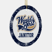 Wellds Bestes Janitor-Geschenk Keramik Ornament (Rechts)