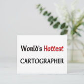 Wellds Hottest Cartograf Postkarte (Stehend Vorderseite)