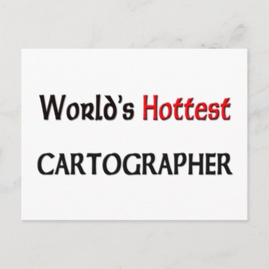 Wellds Hottest Cartograf Postkarte (Vorderseite)