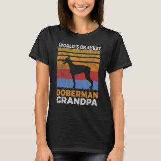 Wellds okay est Doberman Grandpa T-Shirt