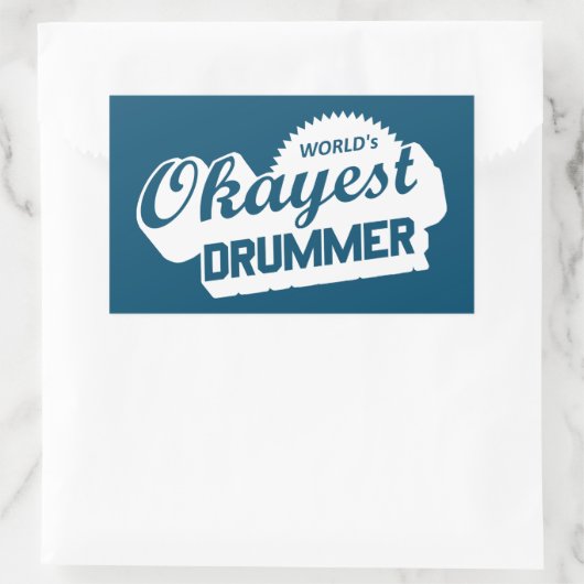 Wellds Tokest Drummer Rechteckiger Aufkleber (Tasche)