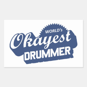 Wellds Tokest Drummer Rechteckiger Aufkleber