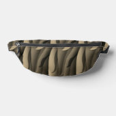 Welle aus brauner und brauner moderner Kunst Bauchtasche (Ablage )