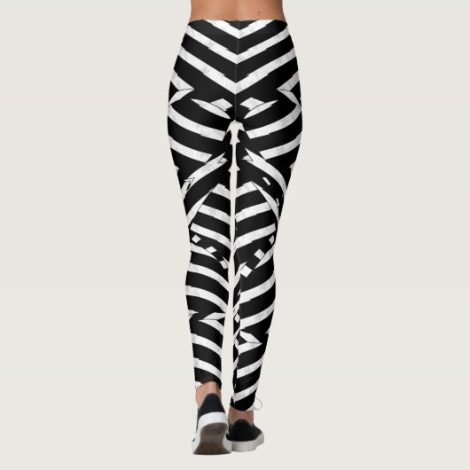 Welle [BLK/Symbol] Leggings (Rückseite)
