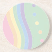 Welle der Freude (Fluss) Getränkeuntersetzer (Vorne)