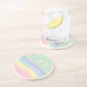 Welle der Freude (Fluss) Getränkeuntersetzer (Seite)