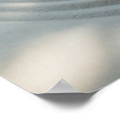 Welle der Ruhe - Minimalistisches Muster-Poster Poster (Ecke)