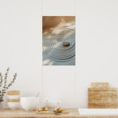 Welle der Ruhe - Minimalistisches Muster-Poster Poster (Küche)