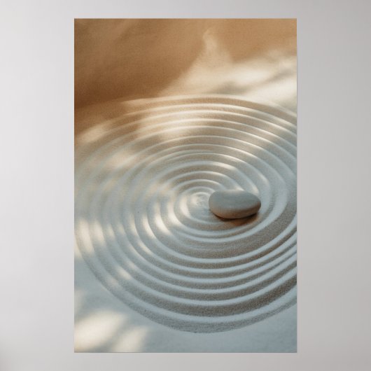 Welle der Ruhe - Minimalistisches Muster-Poster Poster (Vorne)