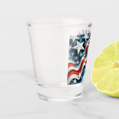 Welle des Patriotismus Schnapsglas (Links)