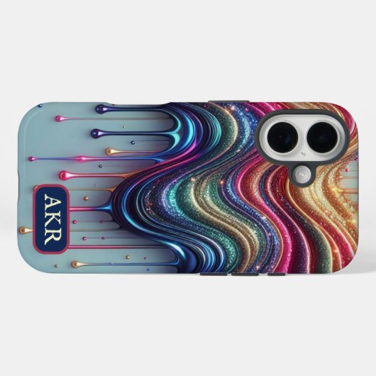 Welle des Regenbogens Case-Mate iPhone Hülle (Rückseite (Horizontal))