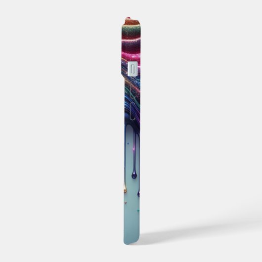 Welle des Regenbogens iPhone 15 Hülle (Linke Seite)