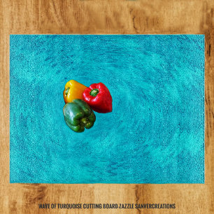 Welle des Türkises Schneidebrett