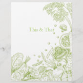 Welle grüner Veggies - Grüne Recipkategorie (Vorderseite)