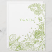 Welle grüner Veggies - Grüne Recipkategorie (Vorne/Hinten)