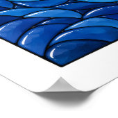 Welle im Bogen Poster (Ecke)