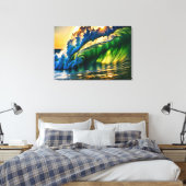 Welle im Meer Leinwanddruck (Insitu (Schlafzimmer))