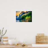 Welle im Meer Poster (Küche)