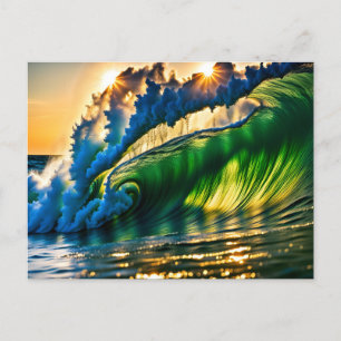 Welle im Meer Postkarte