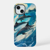 Welle iPhone 15 Hülle (Rückseite)