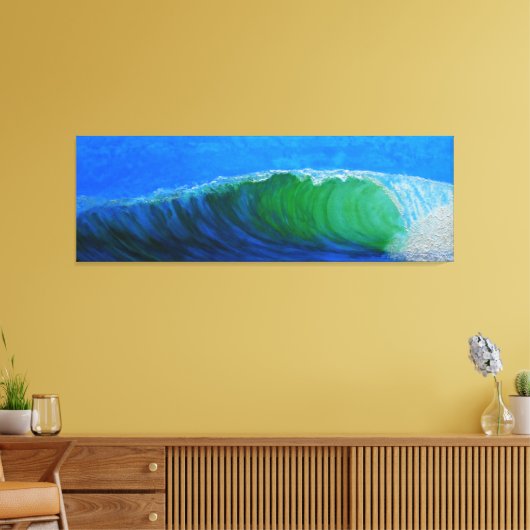 Welle Leinwanddruck (Insitu (Wohnzimmer))