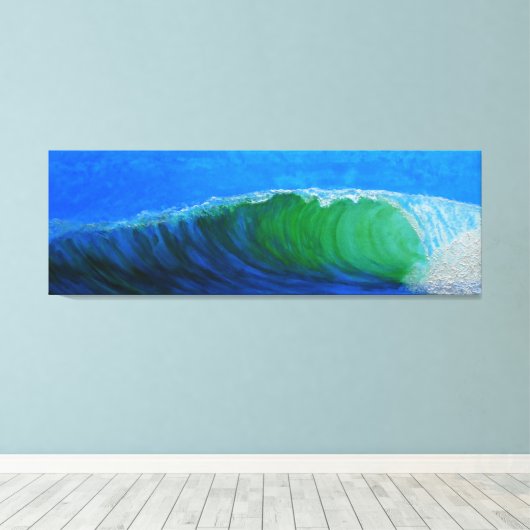 Welle Leinwanddruck (Insitu (Holzboden))