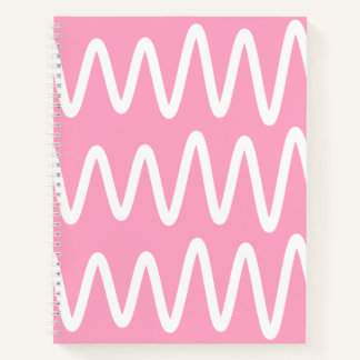 Welle Nr. 3 - Notizbuch (Flamingo Pink)