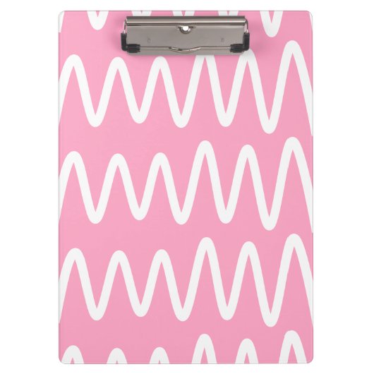 Welle Nr. 6 - Klemmbrett (Flamingo Pink) (Vorderseite)
