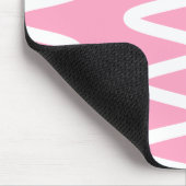 Welle Nr. 6 - Mauspad (Flamingo Pink) (Ecke)