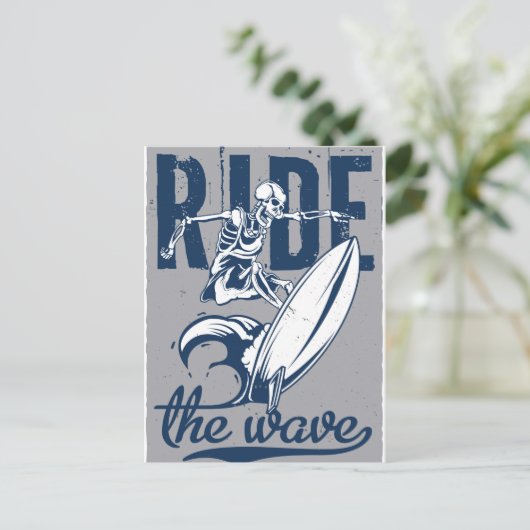 Welle Postkarte (Stehend Vorderseite)