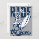 Welle Postkarte (Vorne/Hinten)