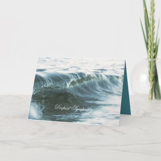 Welle von Beileid Karte (Vorderseite)
