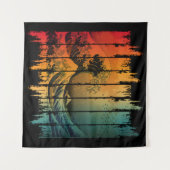 WELLE VON KANAGAWA VINTAGER STIL WANDTEPPICH (Vorderseite (Horizontal))