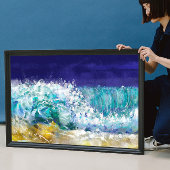 Wellen am Meer Poster