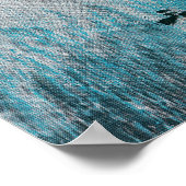 Wellen am Ocean BeachLong Beach, CA Poster (Ecke)