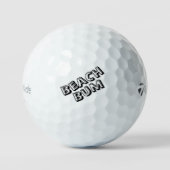 Wellen am Sandstrand Beach Bum Golfball (Vorderseite)